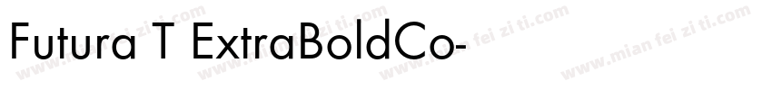 Futura T ExtraBoldCo字体转换